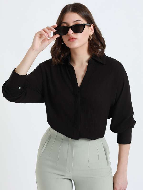 Women Black Shirt Buy Women Black Shirt online in India