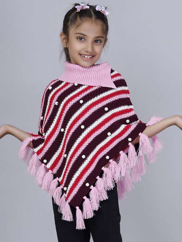 Poncho sweater for baby girl shop