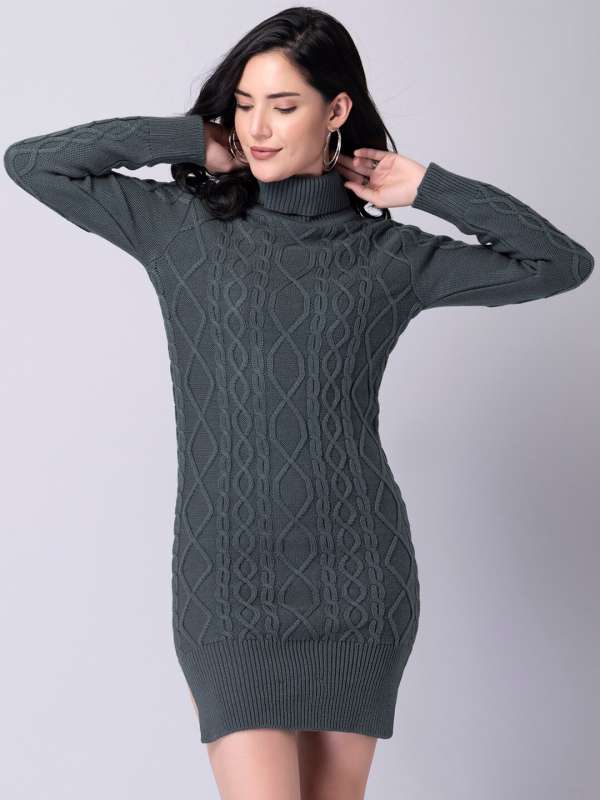 Grey Women Dresses Faballey S.oliver Kira Buy Grey Women Dresses Faballey S.oliver Kira online in India