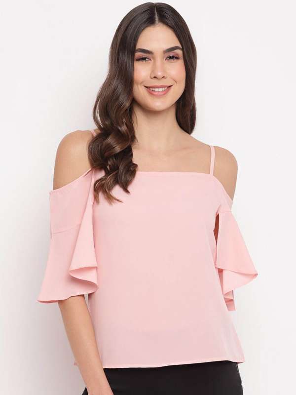 Open shoulder discount shirt