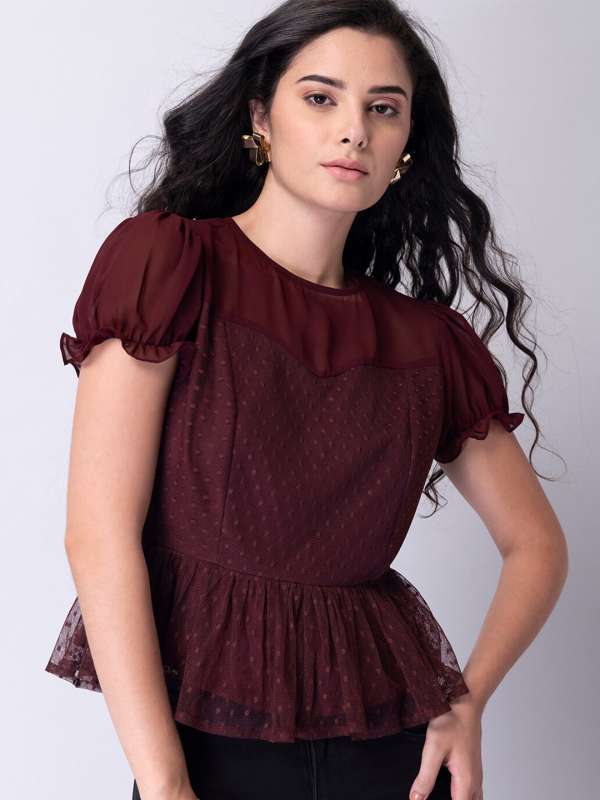 Faballey peplum shop tops