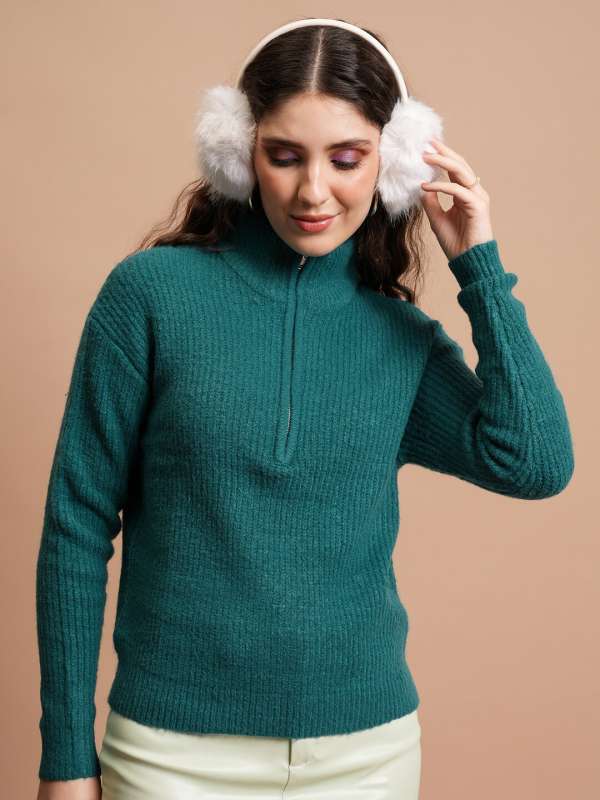 High Neck Sweaters - Buy High Neck Sweaters online in India