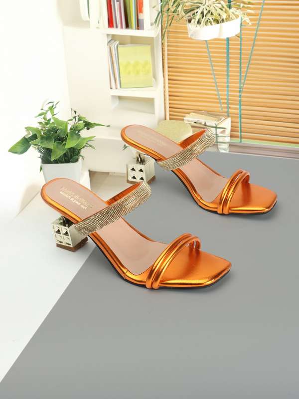 Womens best sale orange heels