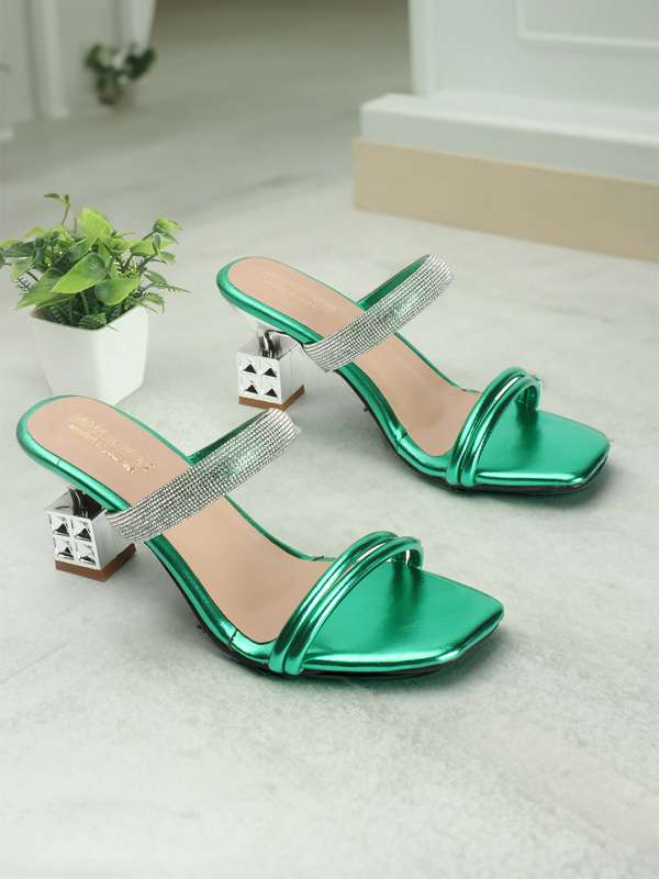 Sea Green Heels Buy Sea Green Heels online in India