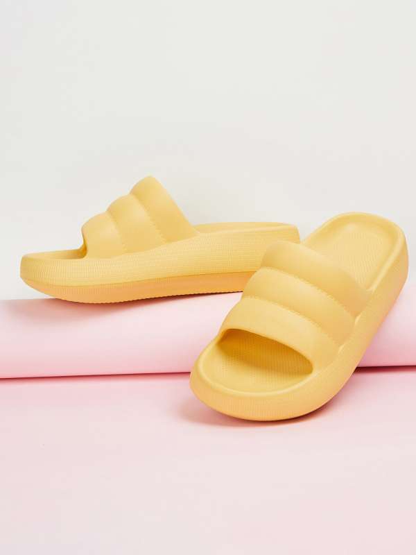 Yellow Women Flip Flops Buy Yellow Women Flip Flops online in India