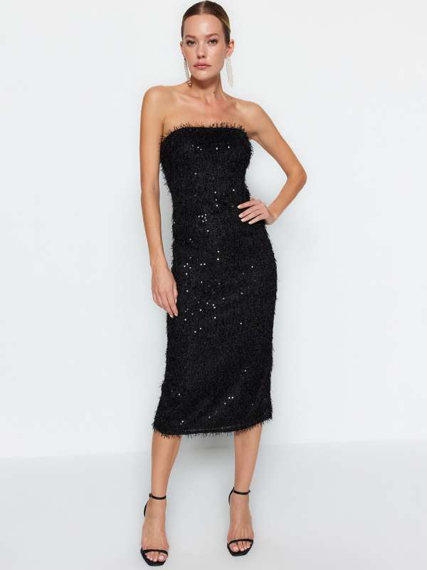 Strapless frock deals