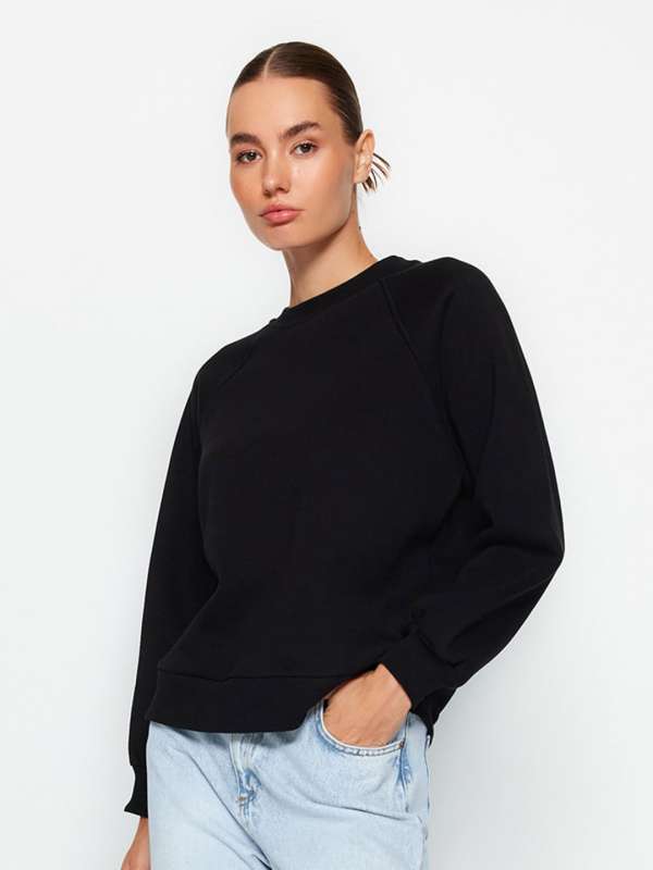 Women Black Sweatshirts Buy Women Black Sweatshirts online in India