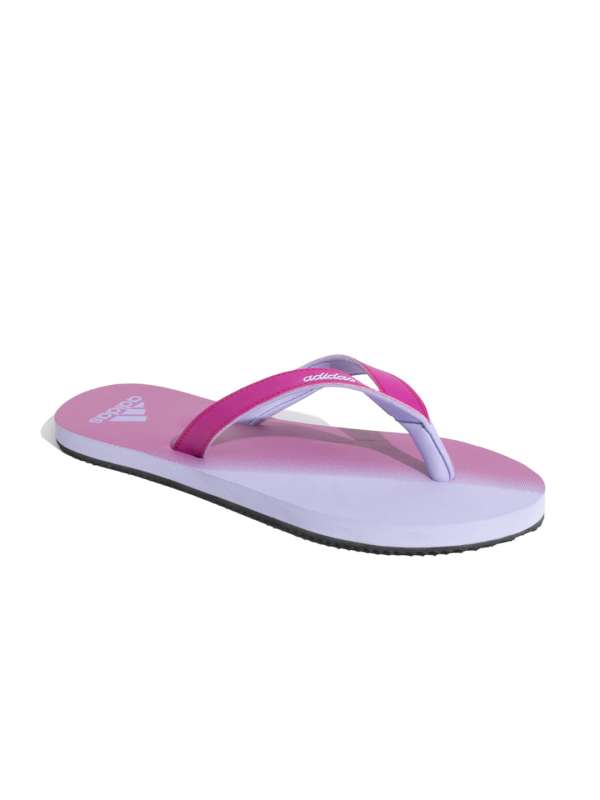 Purple adidas flip clearance flops