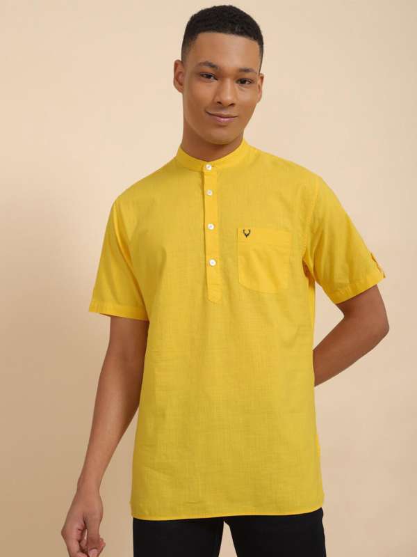 Allen solly yellow shirt cheap