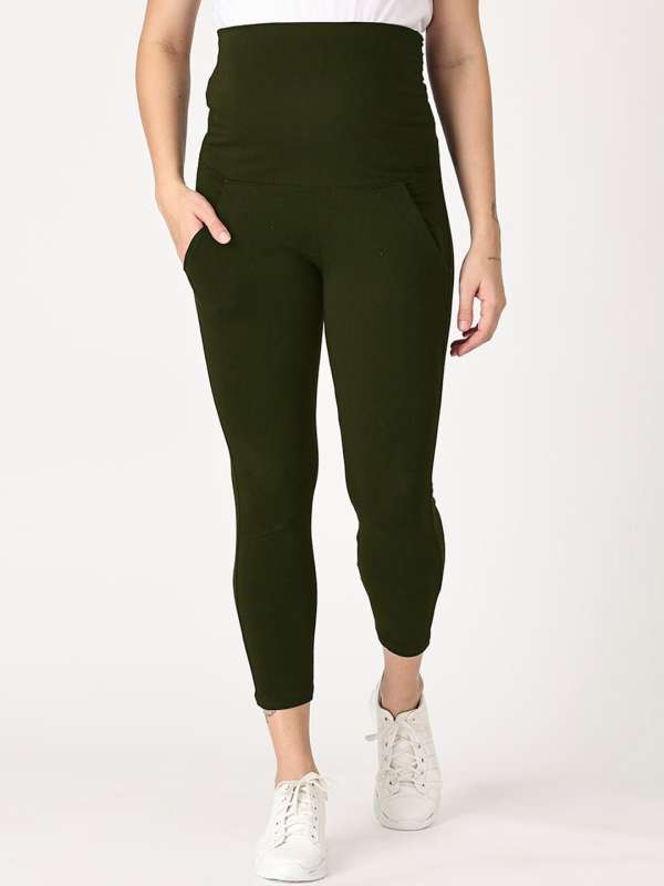 Golden online leggings myntra