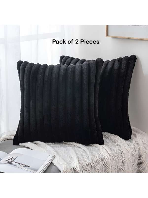 Black and grey top cushion covers