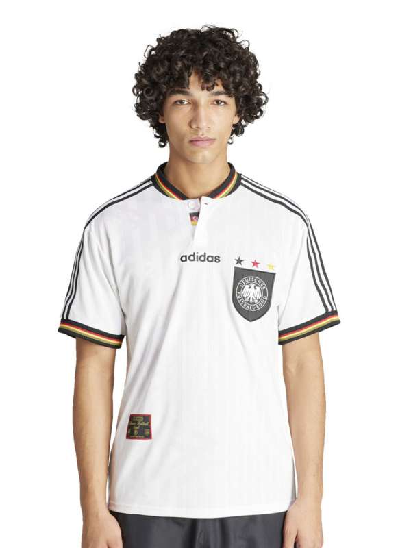 Adidas originals stand top collar t shirt navy