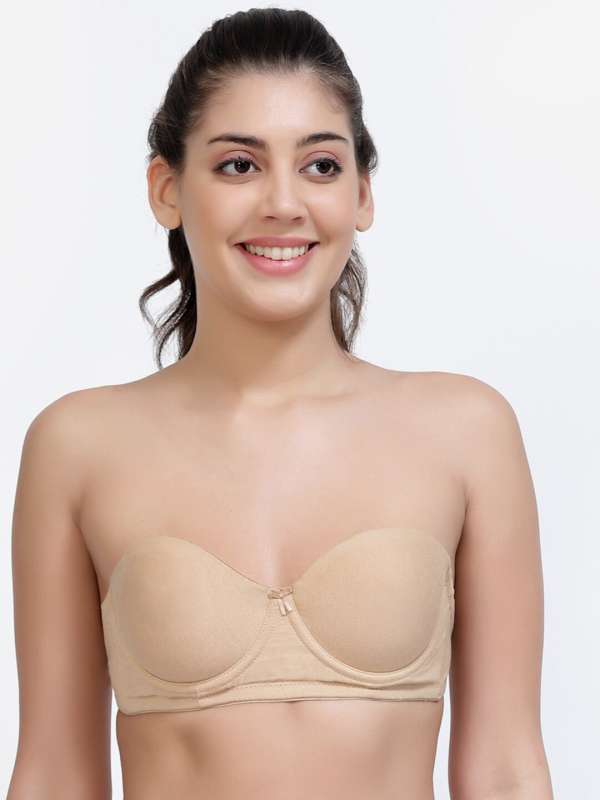 Innerwear Sense Beige Solid Padded Bra - Buy Innerwear Sense Beige Solid Padded  Bra online in India