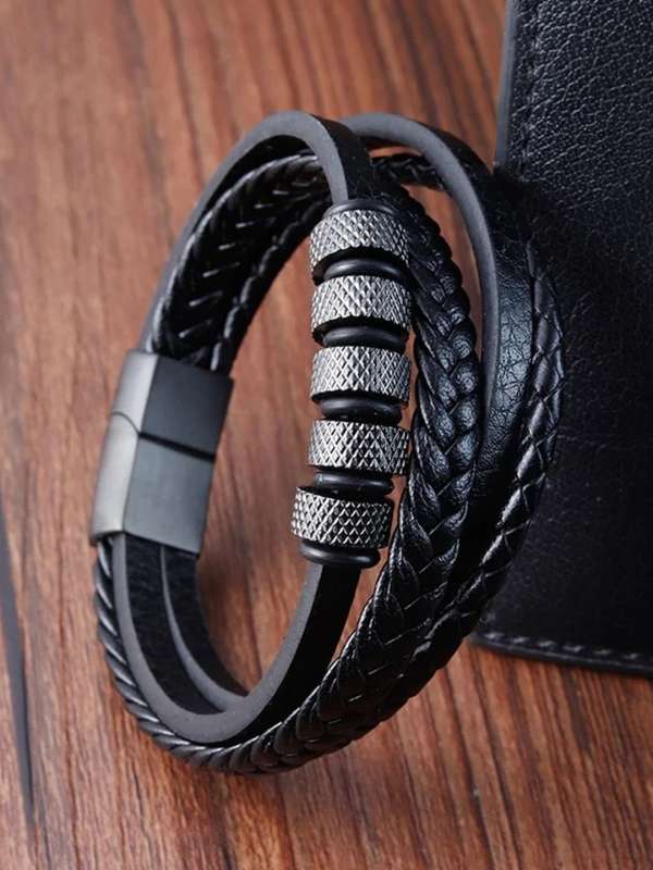 Leather store unisex bracelets