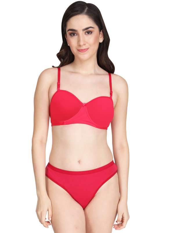 Buy online White Solid Bras And Panty Set from lingerie for Women by  Prettycat for ₹440 at 60% off