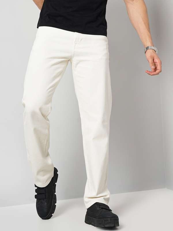 Myntra outlet white jeans