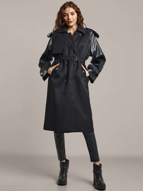 Leather trench coats for sale new arrivals