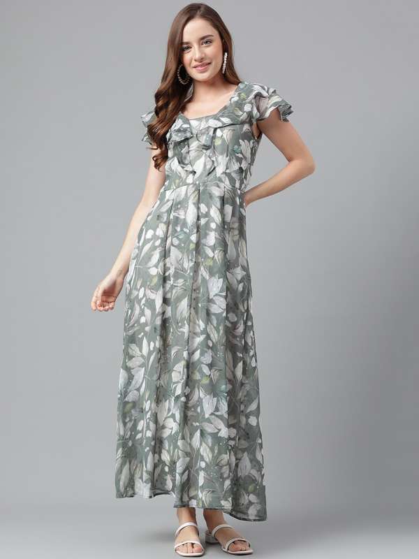 Latin quarters dot outlet print maxi dress
