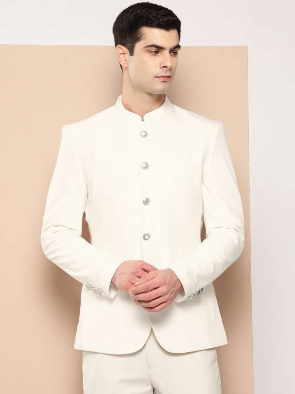 Men White Blazer Buy Men White Blazer online in India