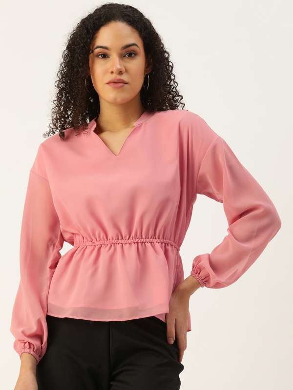 Forever 21 Peach Tops Buy Forever 21 Peach Tops online in India