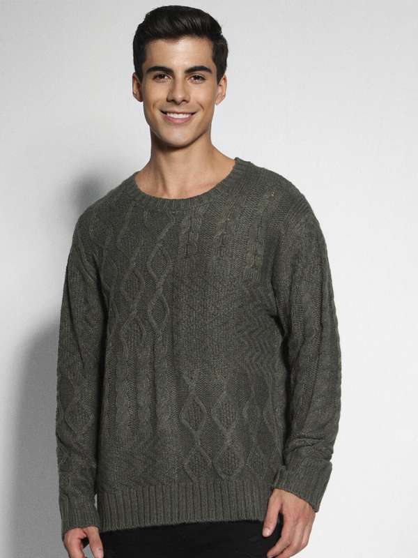 Grey american eagle sweater best sale