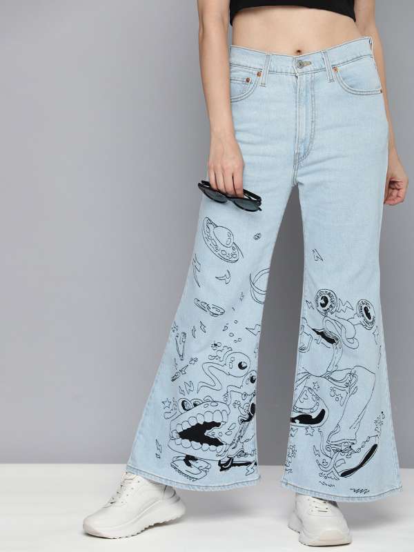 Levis Women Blue Ribcage Split Flare Bootcut High Rise Clean Look Jeans 8780779.htm Buy Levis Women Blue Ribcage Split Flare Bootcut High Rise Clean Look Jeans 8780779.htm online in India