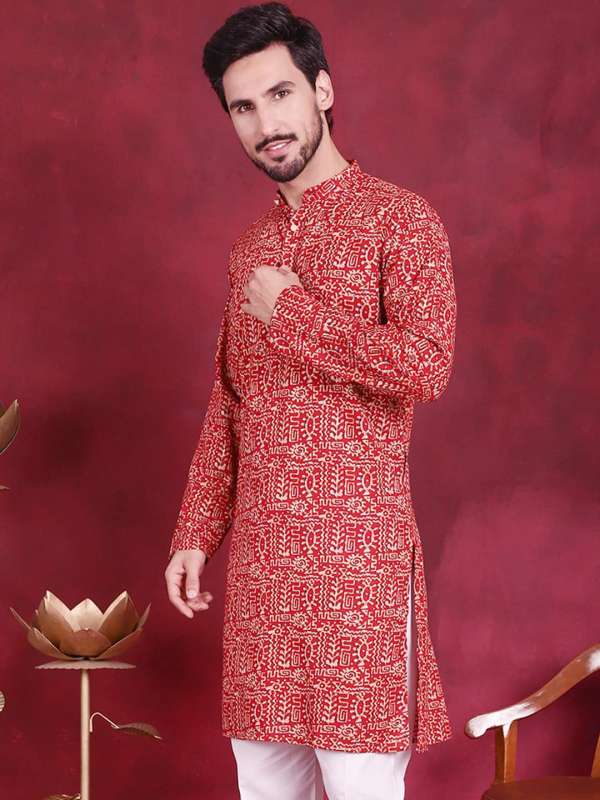 Checked straight kurta shop