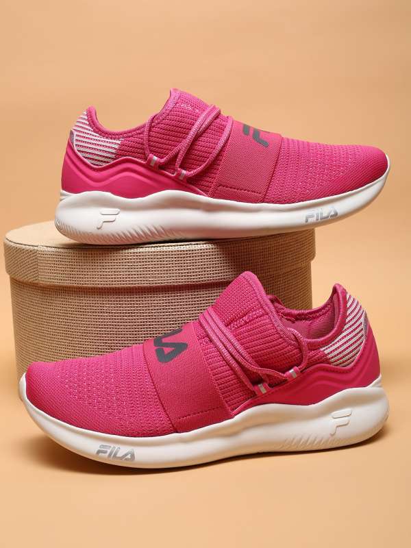 Fila white pink sneakers on sale