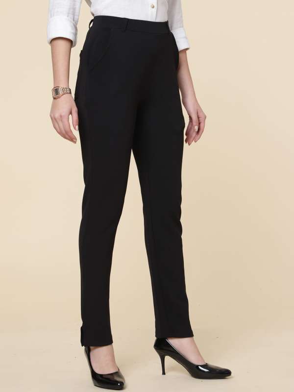 Black formal 2025 trousers womens