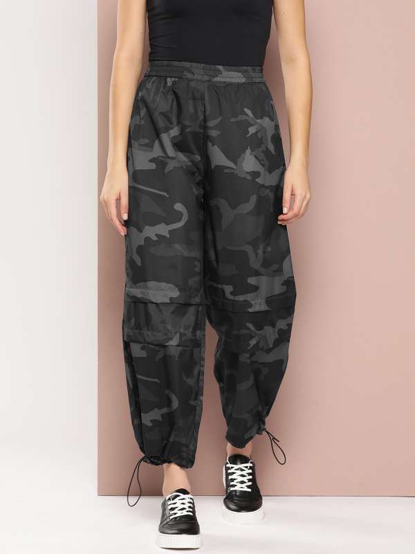 Army print pants for girls cheap