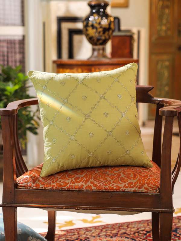 Green and gold cushions hot sale