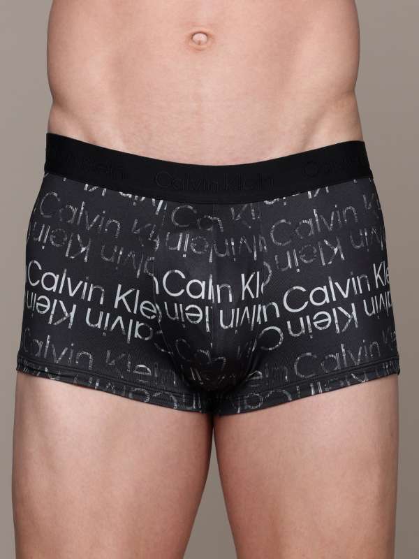 Calvin Klein Underwear Black Printed Trunks Buy Calvin Klein Underwear Black Printed Trunks online in India
