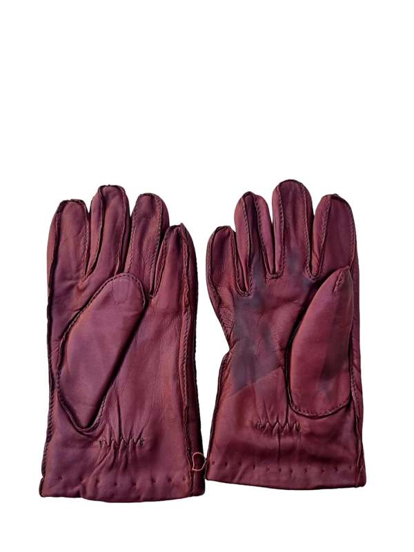 Mens burgundy sale leather gloves