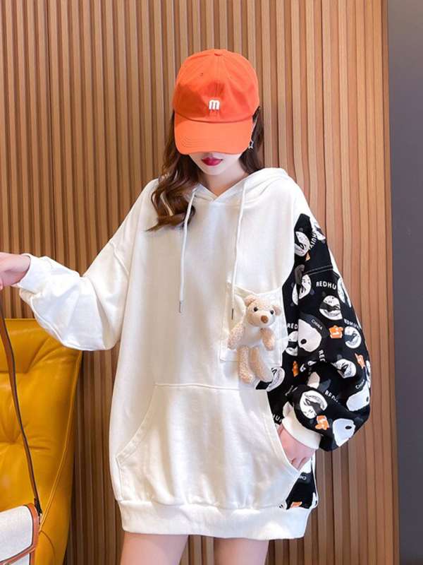 Hoodies for women myntra clearance