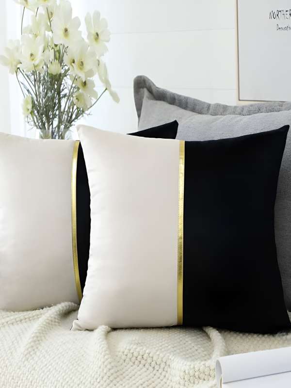 Black Cushions Covers Buy Black Cushions Covers online in India
