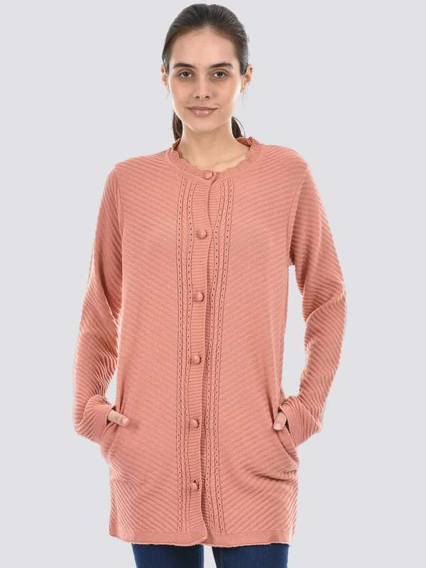 Pale pink deals ladies cardigan