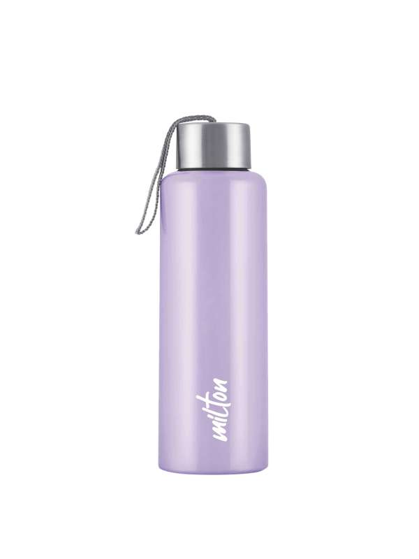 Milton Plain Lid 500 Thermosteel 24 Hours Hot and Cold Water Bottle, 1  Piece, 500 ml, Silver | Leak Proof | Office Bottle | Gym Bottle | Home 