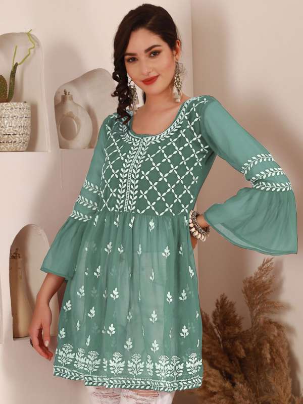 Pure Georgette Kurtis Buy Trendy Pure Georgette Kurtis Online in India Myntra