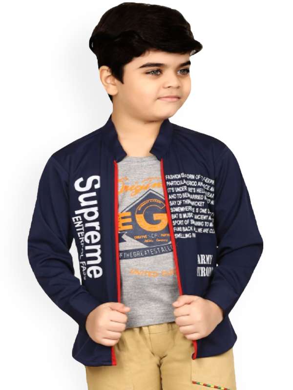 Boys Navy Blue Blue Jackets Buy Boys Navy Blue Blue Jackets online in India