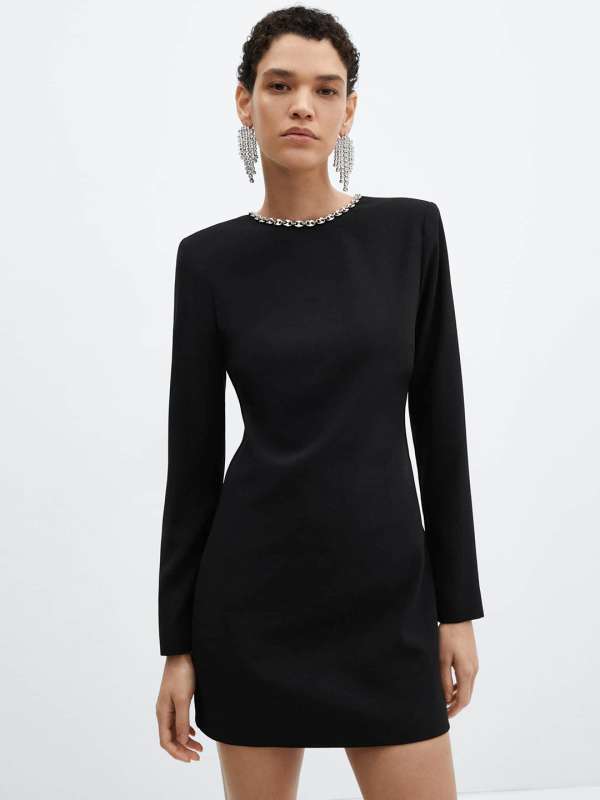 Mango black dress store