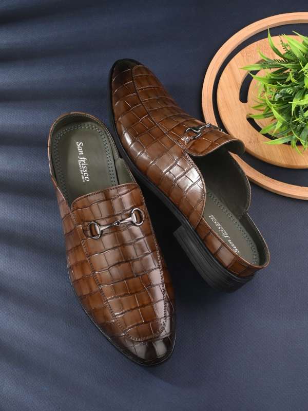 Peach men dress shoes top