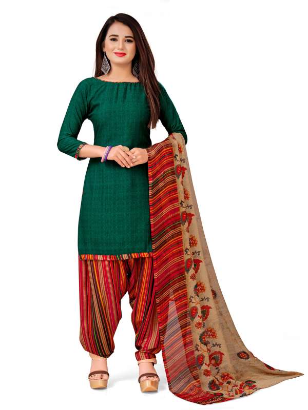 Crepe salwar discount material