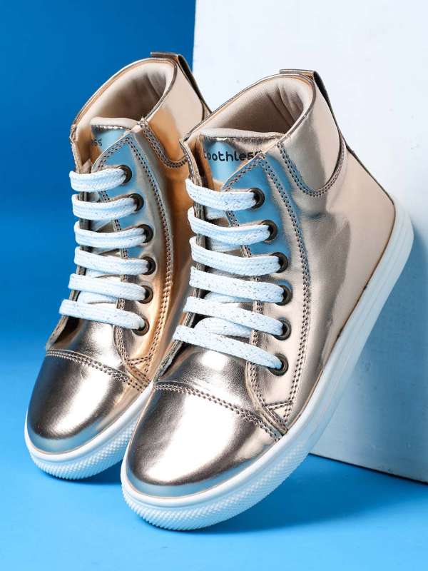 Gold 2025 flat boots