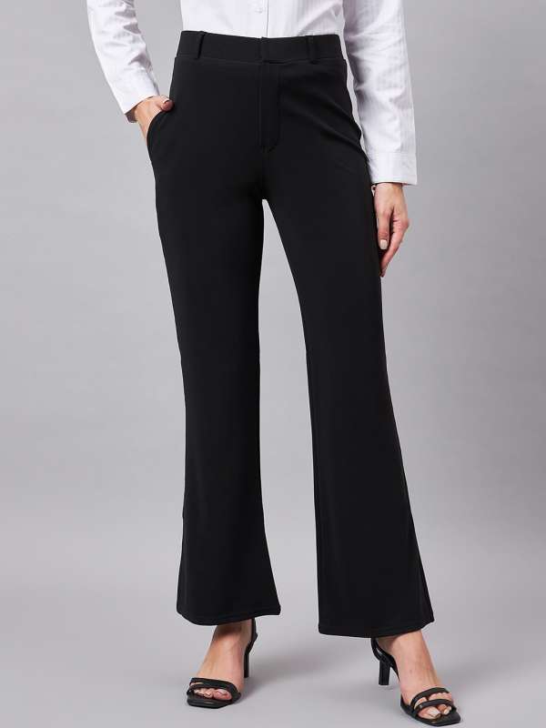 Lyra Slim Fit Women Black Trousers - Buy Lyra Slim Fit Women Black Trousers  Online at Best Prices in India