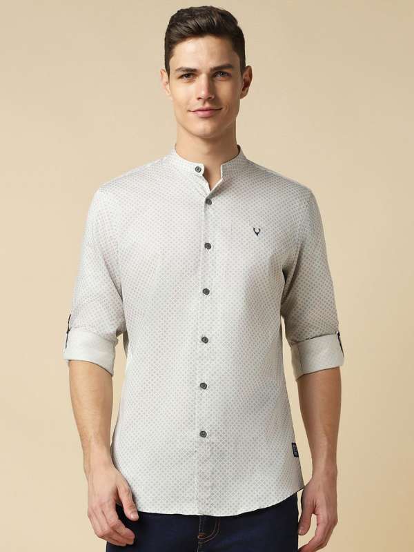 Allen solly chinese collar shirts deals