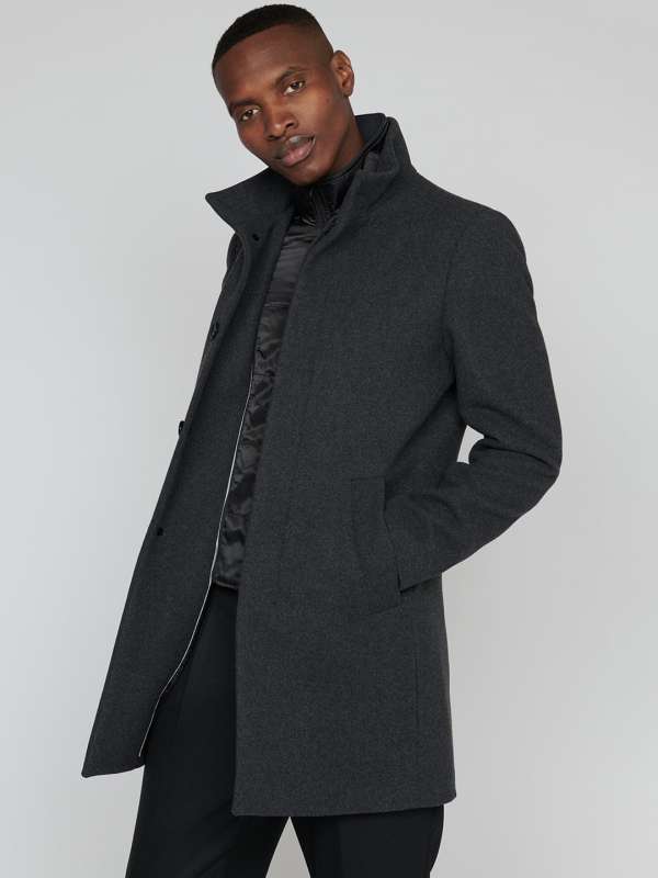 Oversized wool 2025 coat men