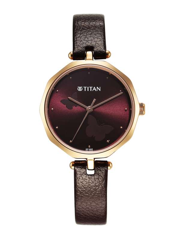 Titan Women Maroon Dial Watch Buy Titan Women Maroon Dial Watch online in India
