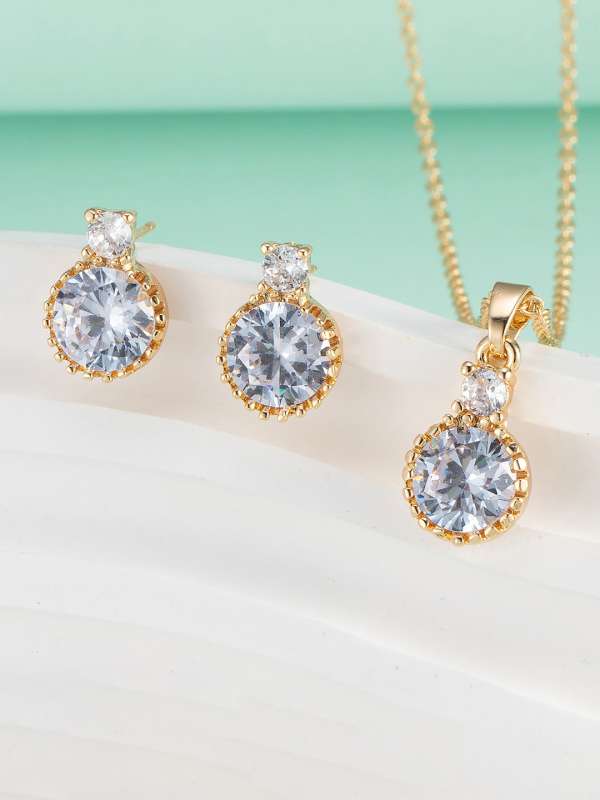 Jewellery Women Chain Earrings Earring Pendant Set Buy Jewellery