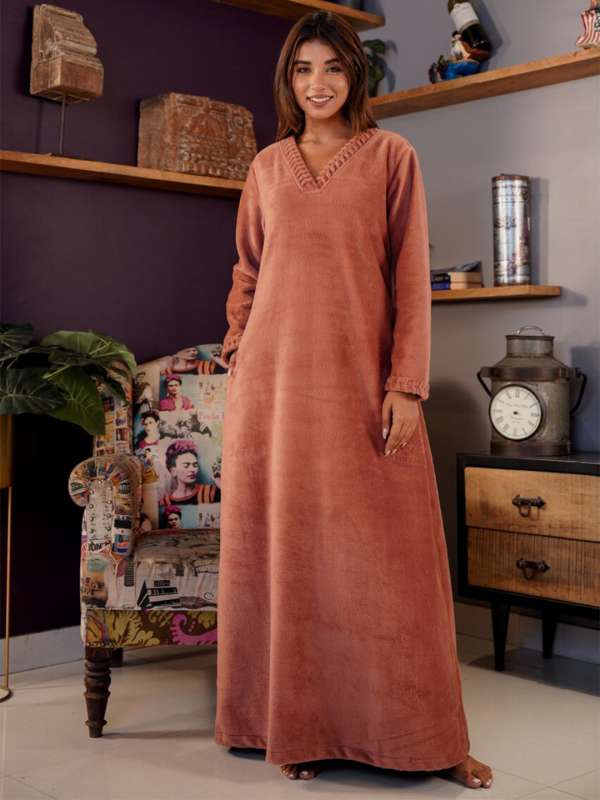 Long woolen dresses online top
