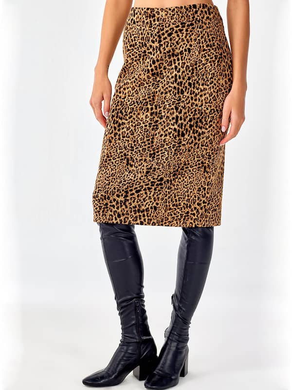 Leopard print skirt with sweater & Fancy Friday - Nancys Fashion Style-vdbnhatranghotel.vn